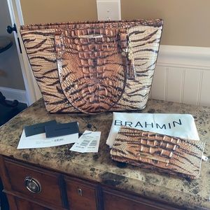 Brahmin Medium Asher Feline Ombré & Ady Wallet